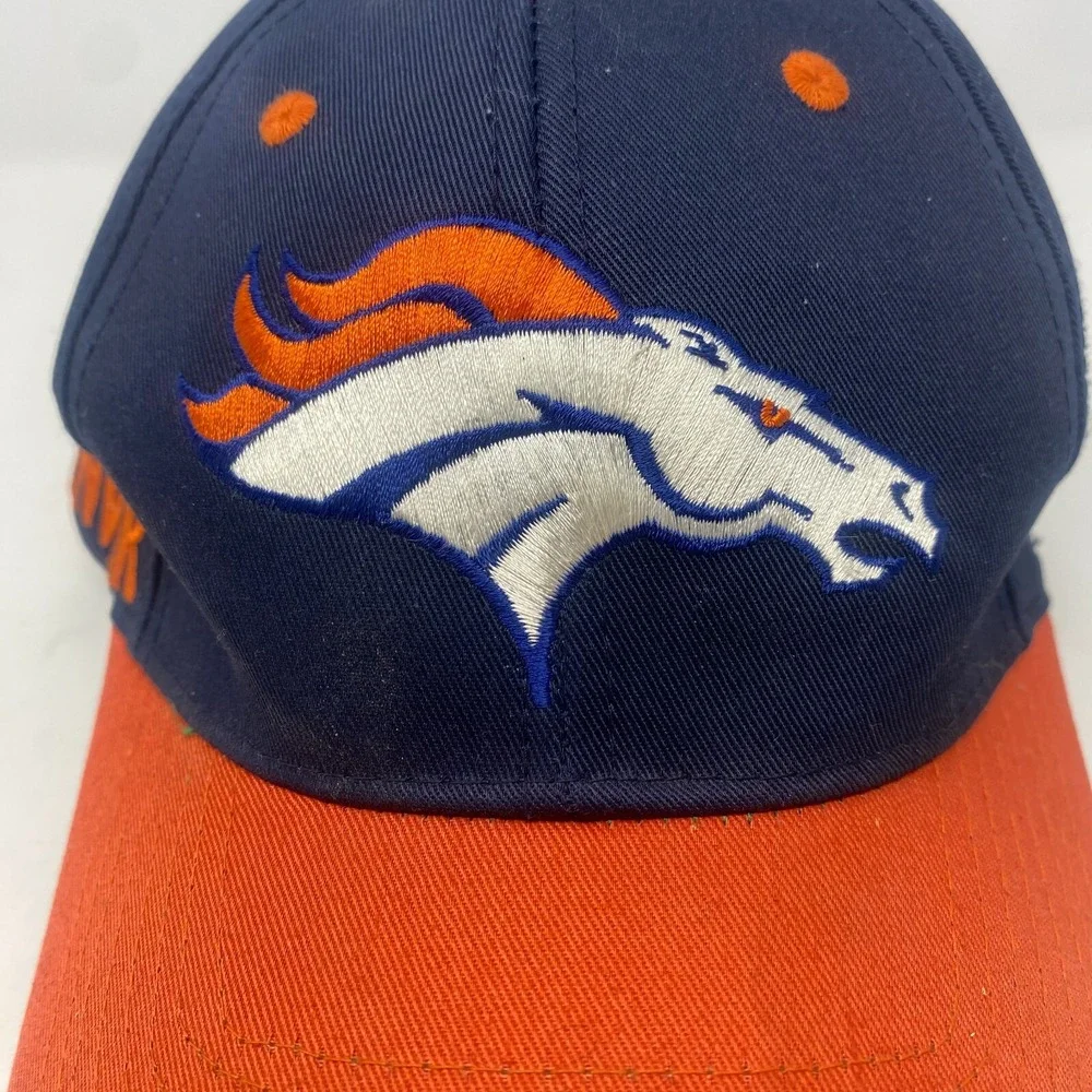 Denver Broncos Vintage Twins Enterprise Snapback Cap‎ Hat Blue and Orange